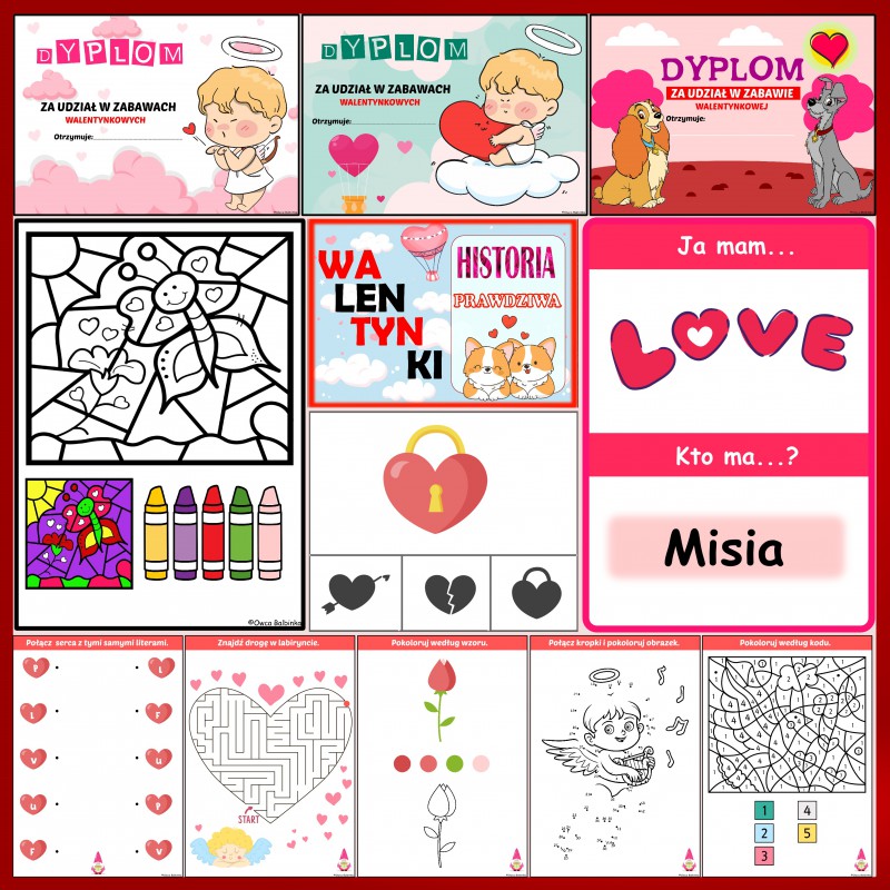 Zestaw WALENTYNKOWY