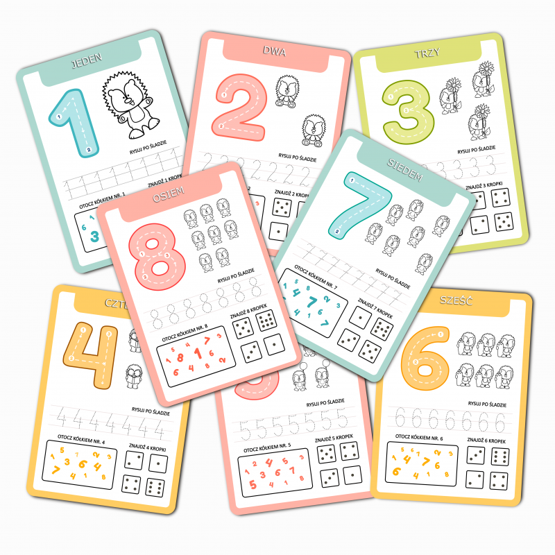 Dzień jeża- cyfry 1-10