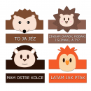 Czapeczki- jeże i ptaki