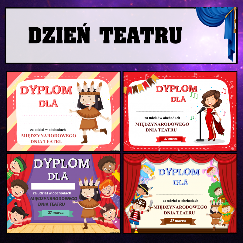 Dzień teatru - Dyplomy