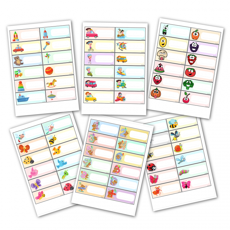 Znaczki na szafki- imienne