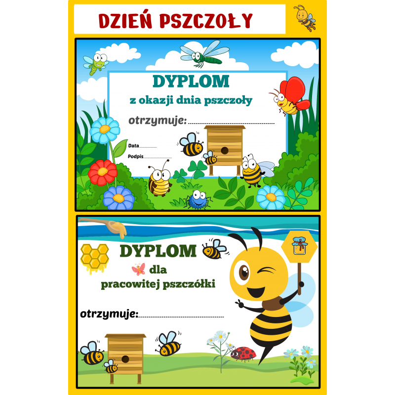 Dzień pszczoły - Dyplomy