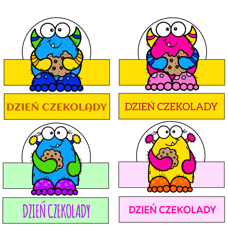 Dzień czekolady- czapeczki