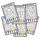 Dzień kredki - Pokoloruj według kodu