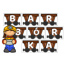 Dzień Górnika- napis Barbórka