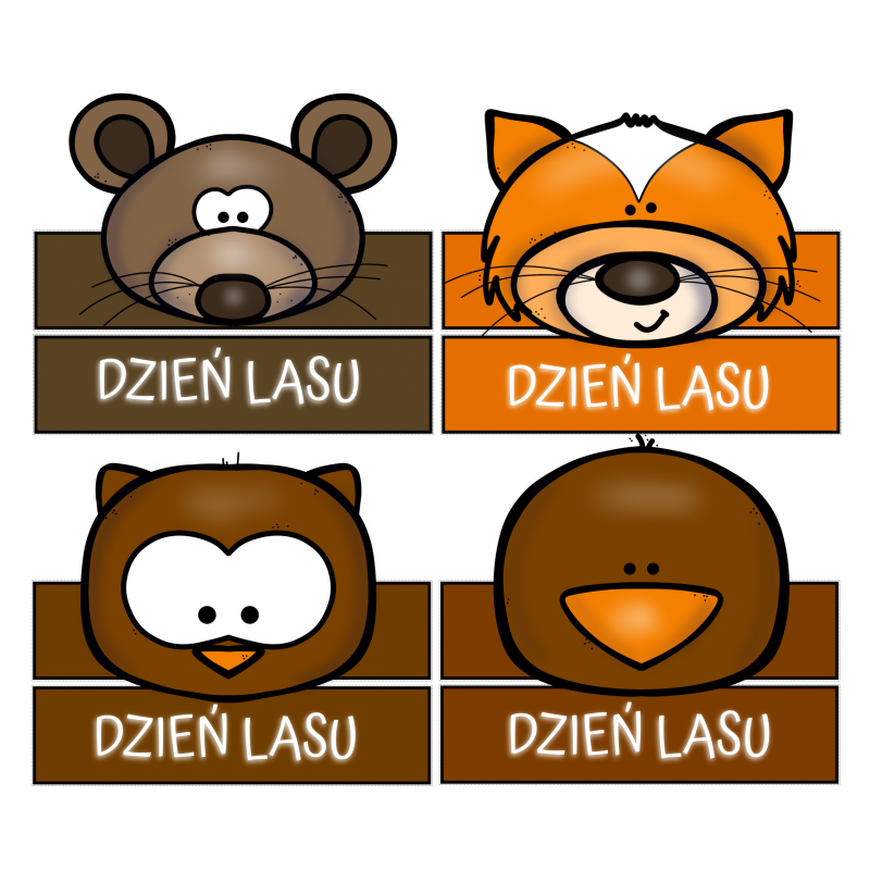 Dzień lasu- czapeczki