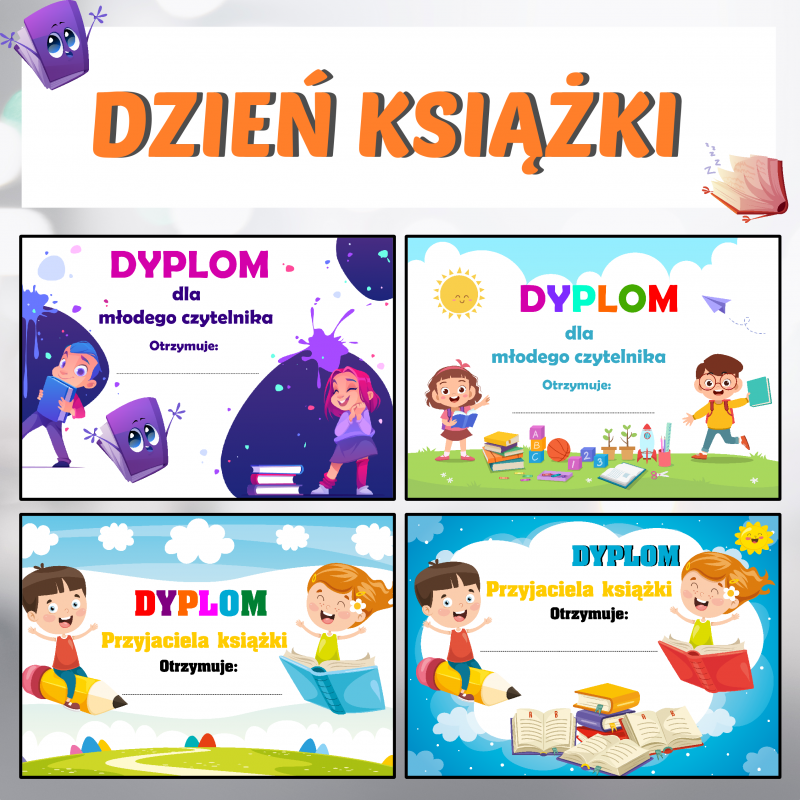 Dzień książki - Dyplomy