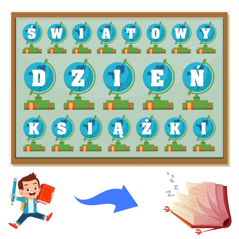 Dzień książki - Napis