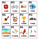 Sylaby otwarte - plansze edukacyjne