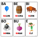 Sylaby otwarte - plansze edukacyjne
