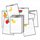 Owoce - Rysuj po śladzie