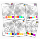 Dzień kosmosu- pokoloruj według koloru