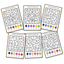 Dzień kosmosu- pokoloruj według kodu