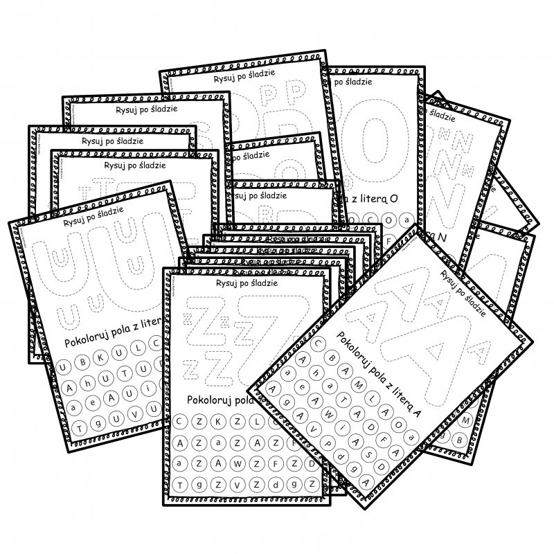 Litery - Nauka pisania cz.2