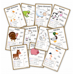 Nauka czytania- Odgłosy zwierząt