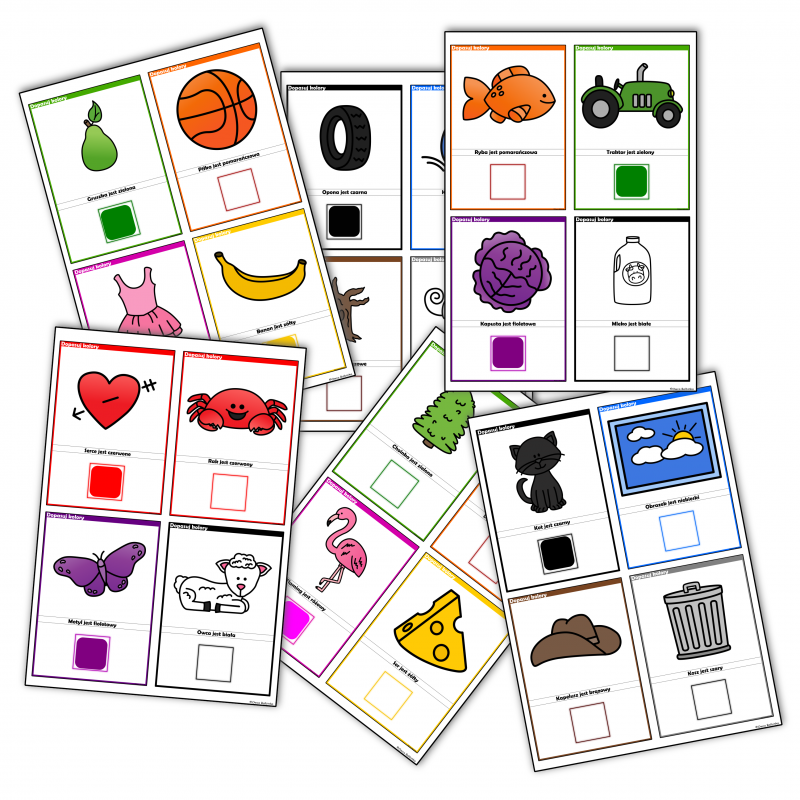 Autyzm - Dopasuj kolory