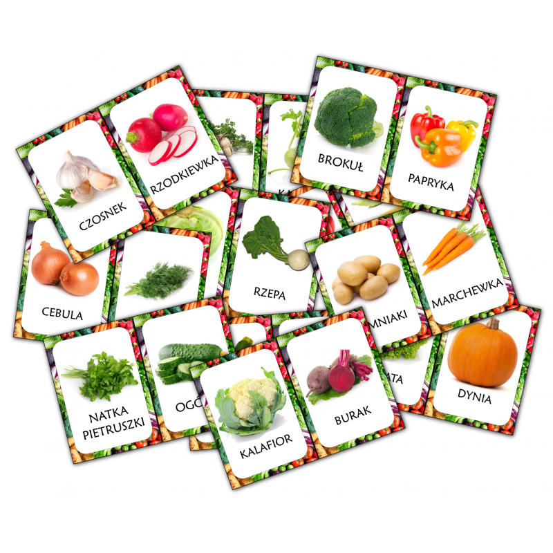 Warzywa- Karty demonstracyjne