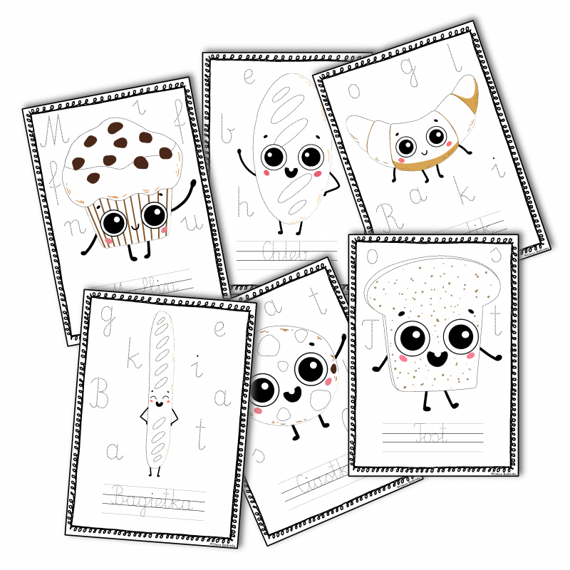 Wypieki - Rysuj po śladzie