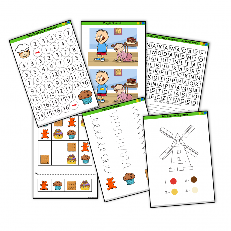 Piekarze i cukiernicy - Łamigłówki