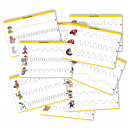 Postacie z bajek - Rysuj po śladzie