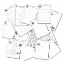 Wakacyjne karty pracy- Szlaczki, labirynty