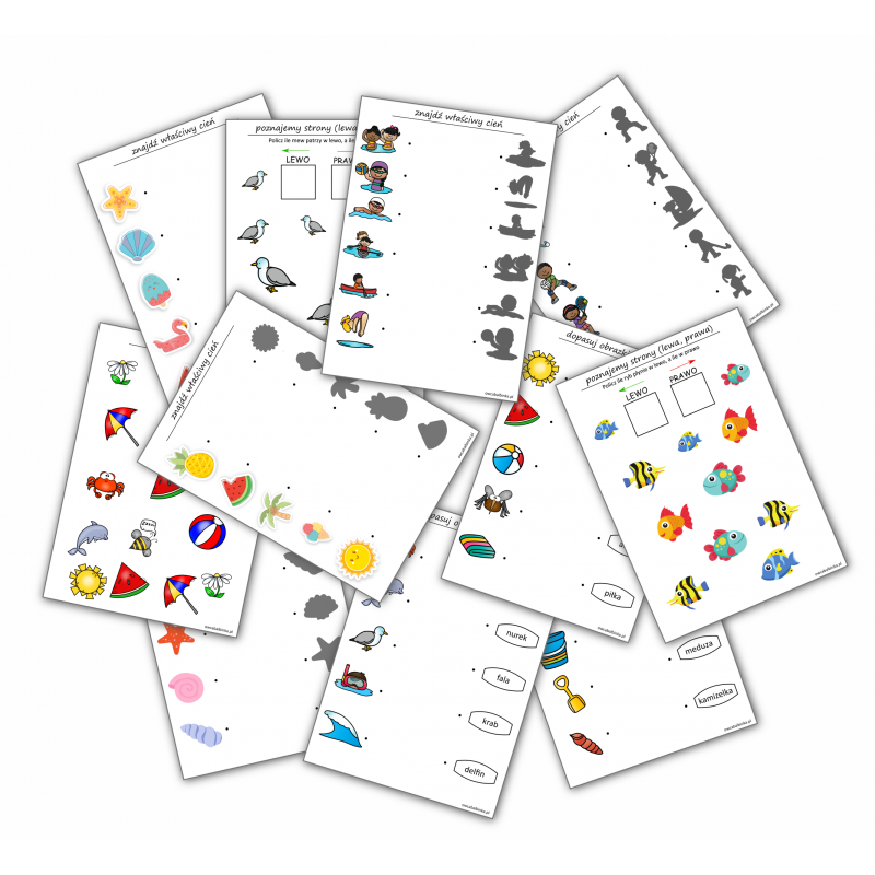 Wakacyjne karty pracy- Spostrzegawczość