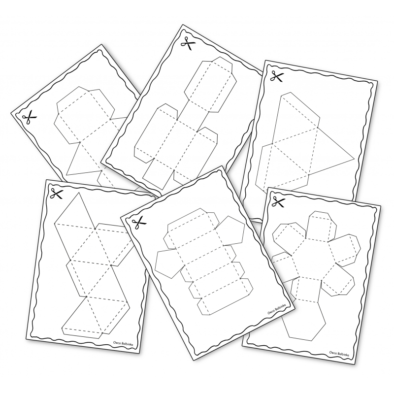 Wytnij i ułóż figurę- karty pracy