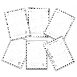 Figury geometryczne- Rysuj po śladzie