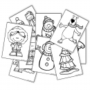 Zima - Kolorowanki