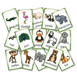 Zwierzęta egzotyczne- Karty obrazkowe