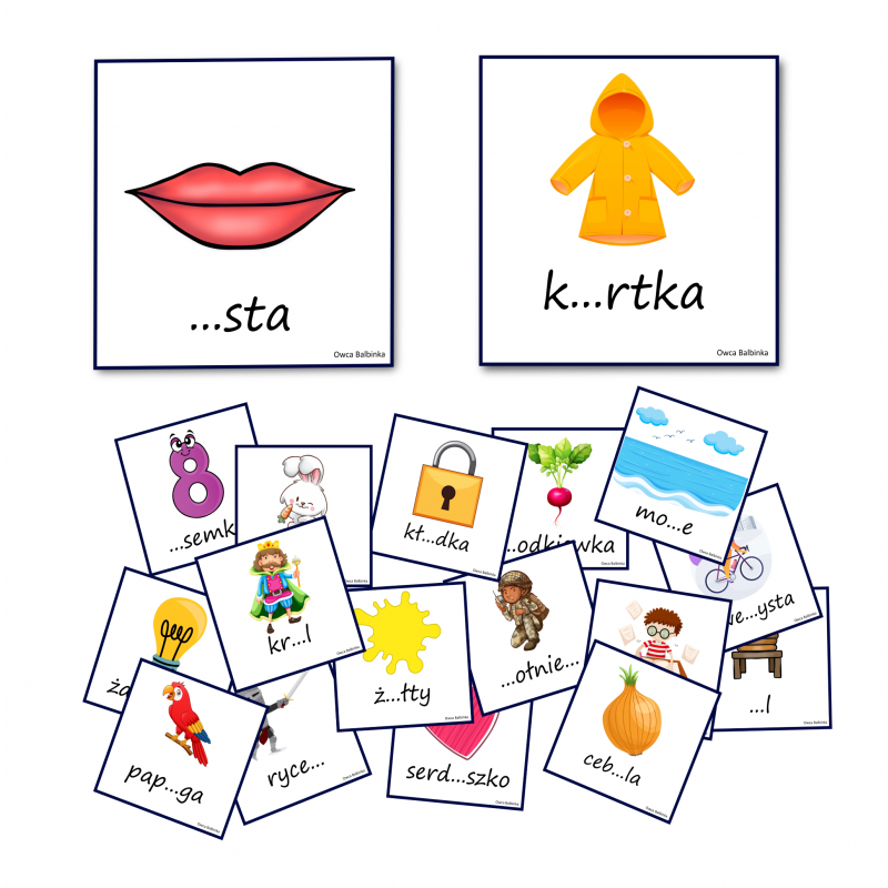 Ortografia- Karty obrazkowe