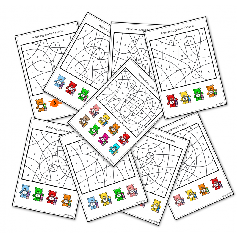 Cyfrowe kodowanie- Kolorowanki