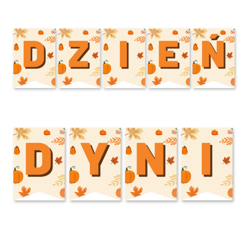 Dzień dyni- girlandy