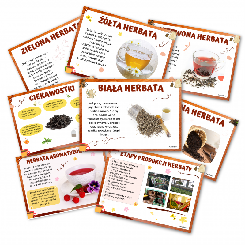Dzień herbaty- karty demonstracyjne
