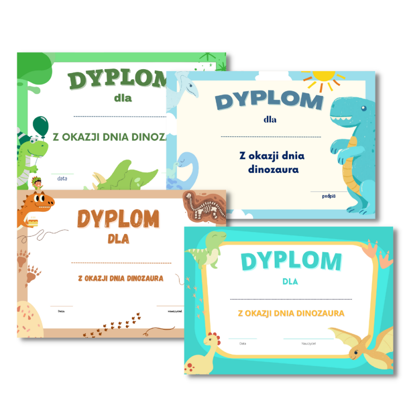 Dzień dinozaura- dyplomy
