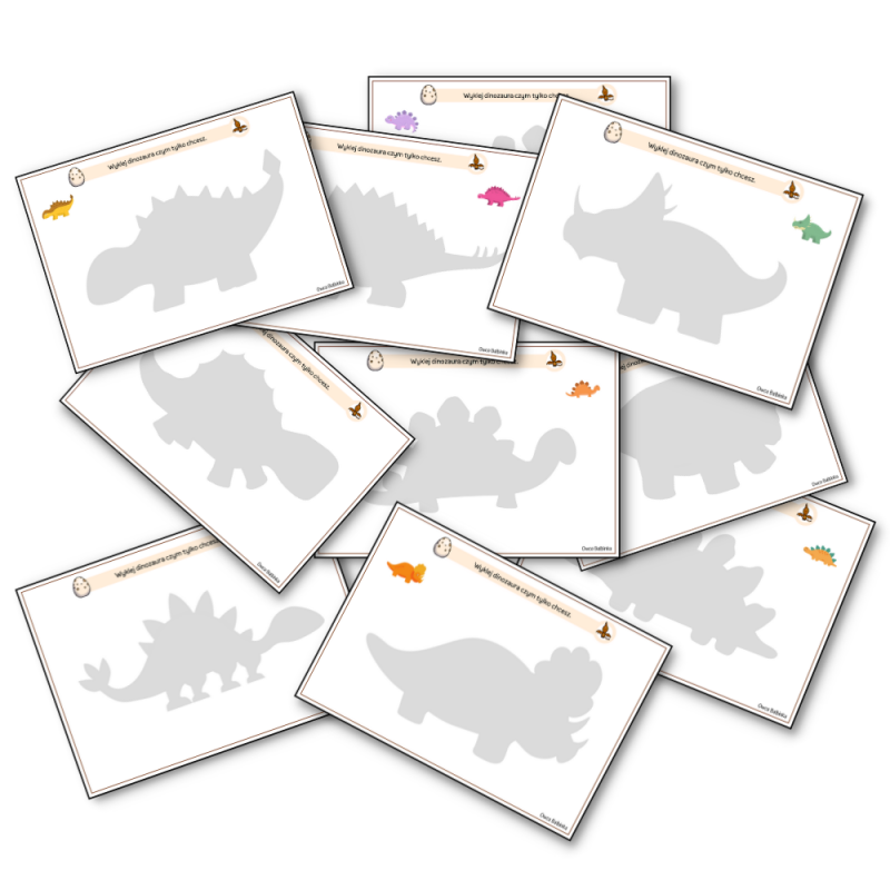 Dzień dinozaura- wyklejanki