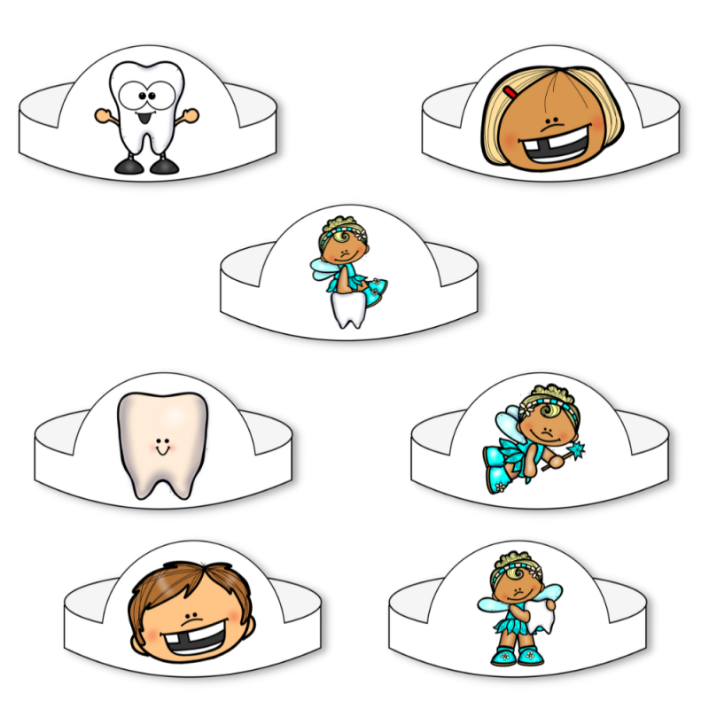 Dzień dentysty- czapeczki