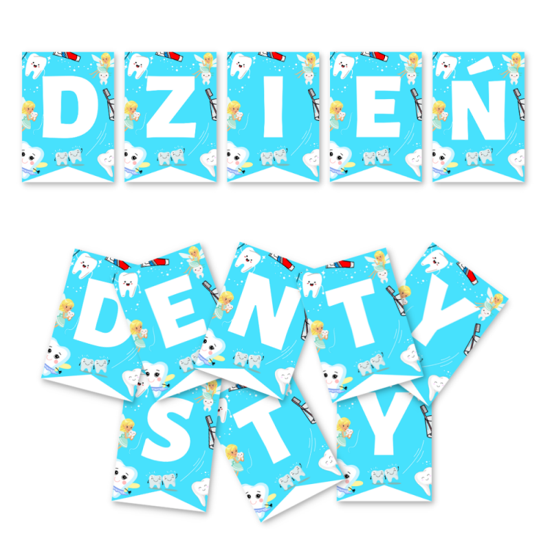 Dzień dentysty- girlandy
