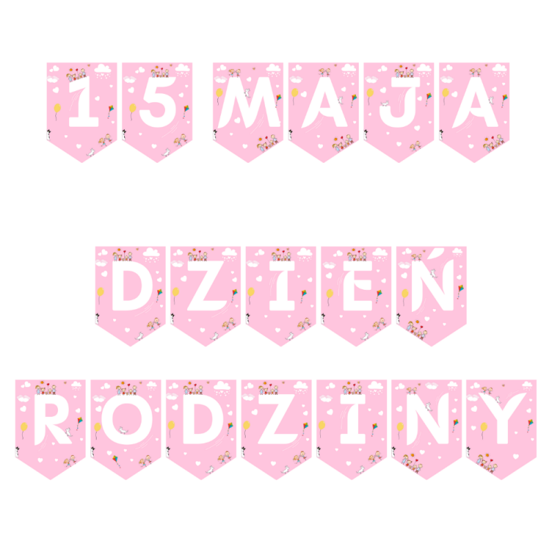 Dzień rodziny- girlandy