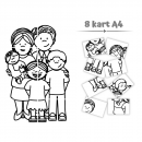 Dzień rodziny- kolorowanka xxl