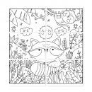 Wiosenna kolorowanka xxl