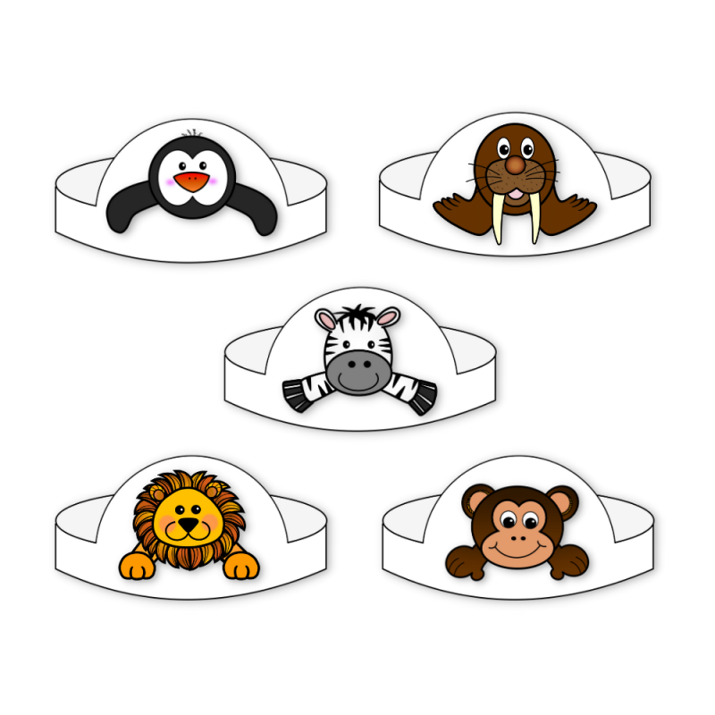 Zwierzęta egzotyczne- czapeczki