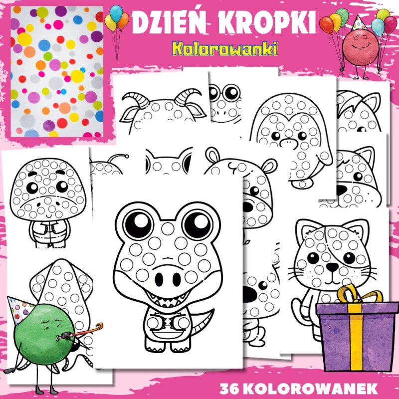 DZIEŃ KROPKI - Kolorowanki