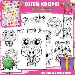 DZIEŃ KROPKI - Kolorowanki
