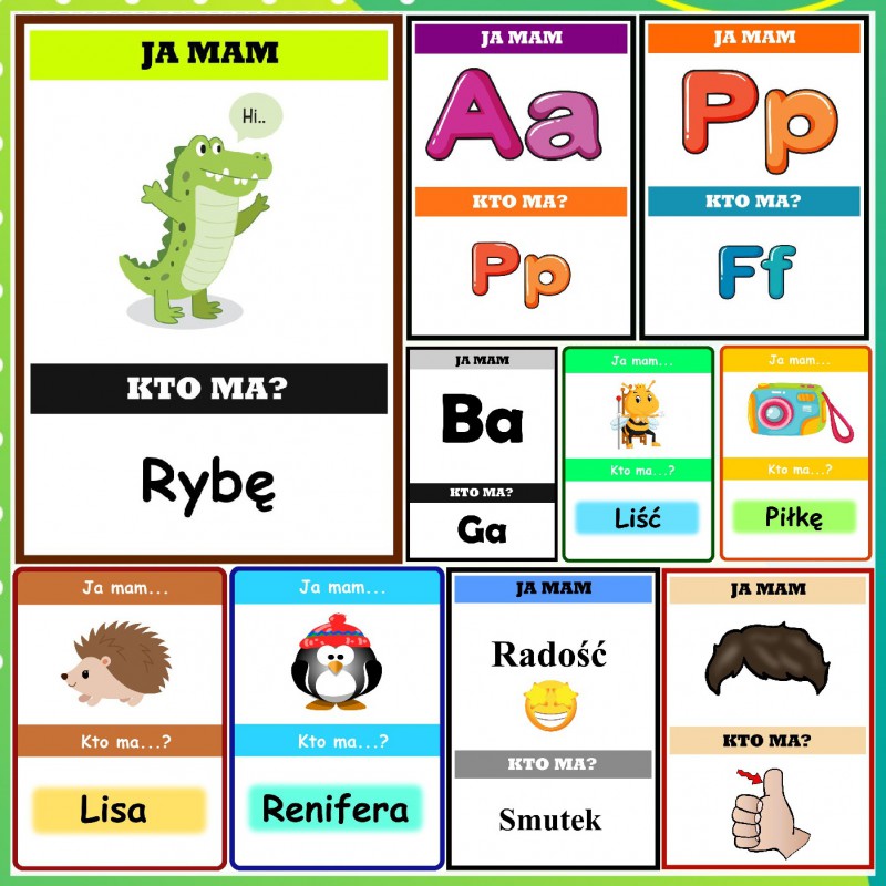 Zestaw JA MAM, KTO MA