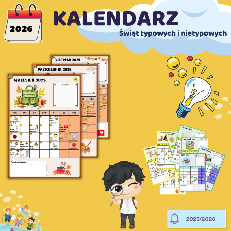 KALENDARZ świąt nietypowych 2025/2026