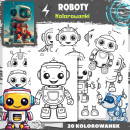 ROBOTY - Kolorowanki