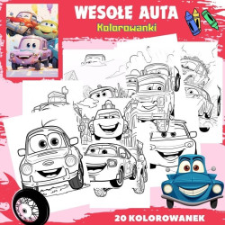 WESOŁE AUTA - Kolorowanki