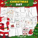 ŚWIATECZNE karty pracy z językiem angielskim