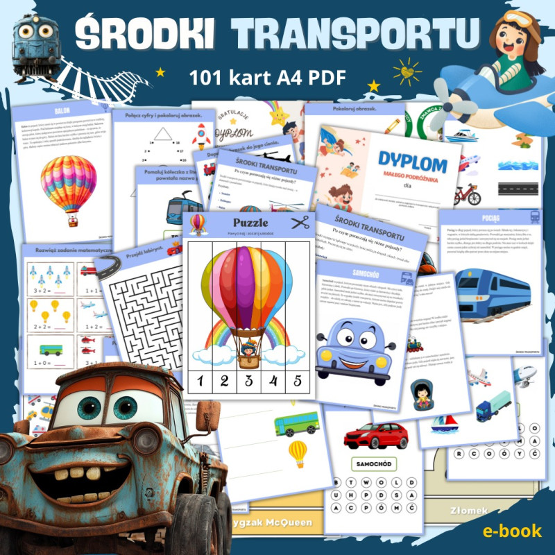 Zestaw ŚRODKI TRANSPORTU